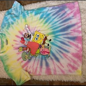 Women’s tie dye Sponge bob shirt